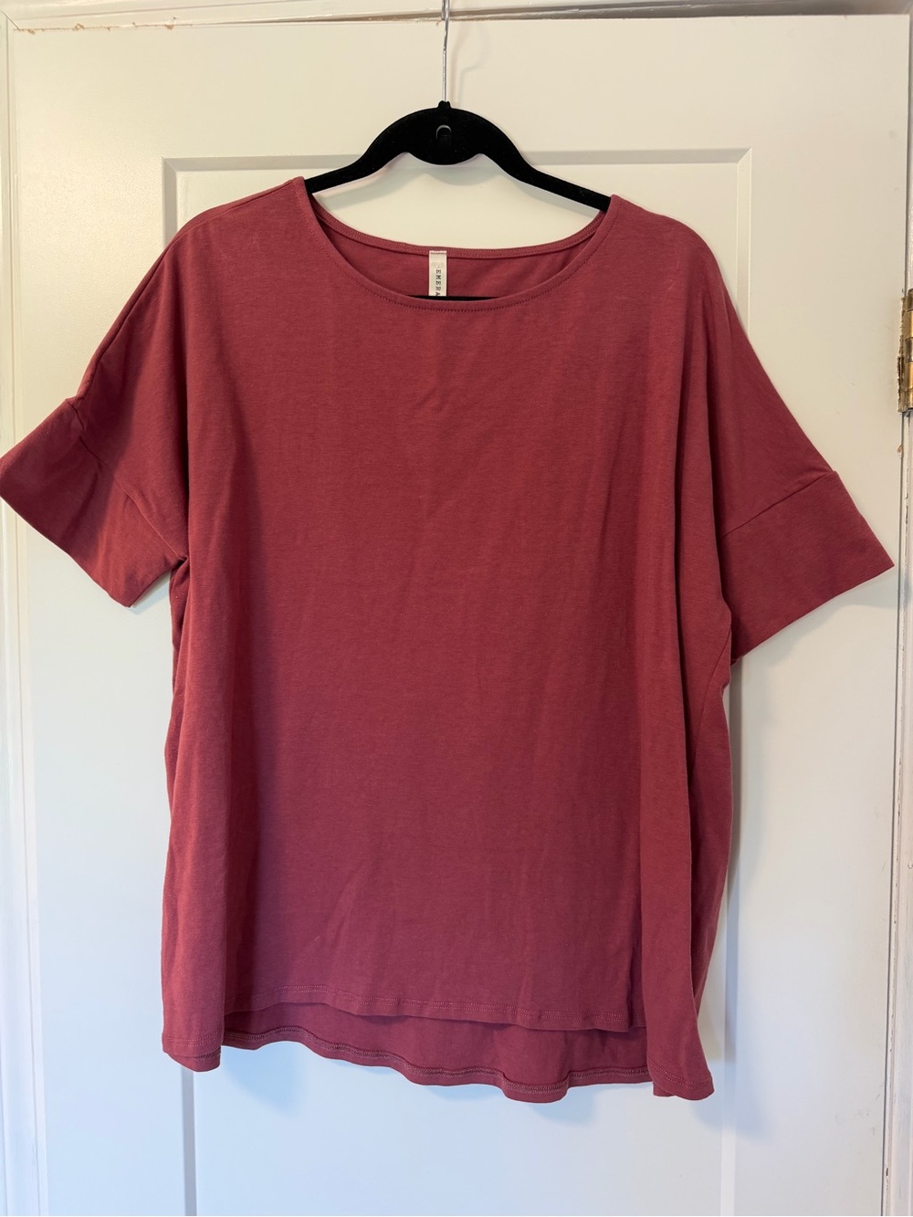 Women’s Relaxed Short-Sleeve Top in Dusty Rose